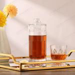Body Material Glass Cylinder Bottle 350ml 550ml 750ml for Liquor Vodka Whisky