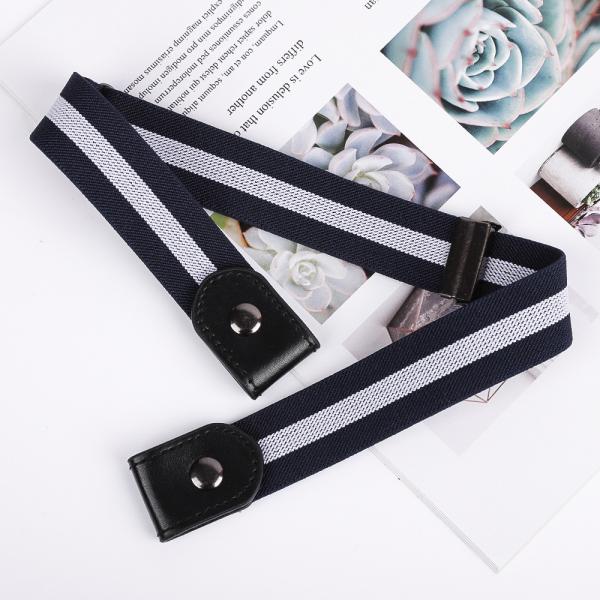 Invisible 3cm Wide Braided Fabric Elastic Belt No Buckle Stretch Belt 60cm