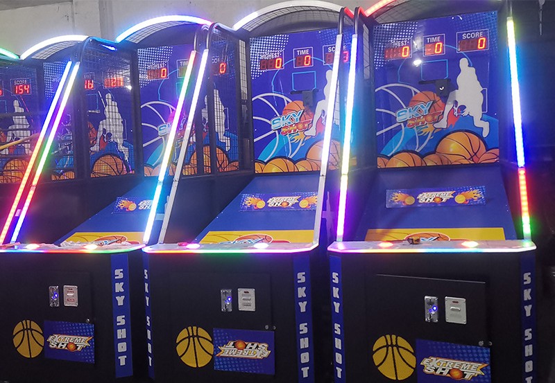 Mini Coin Operated Arcade Basketball Machine For Amusement Game Center