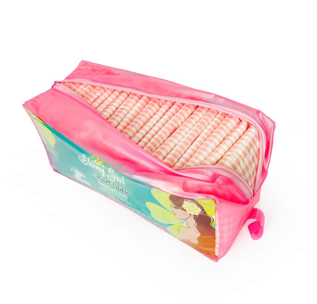 Custom Private Napkins Label Zipper Bag Mix Package ultra Thin and Thick 280mm Pads Large Sanitary Napkins