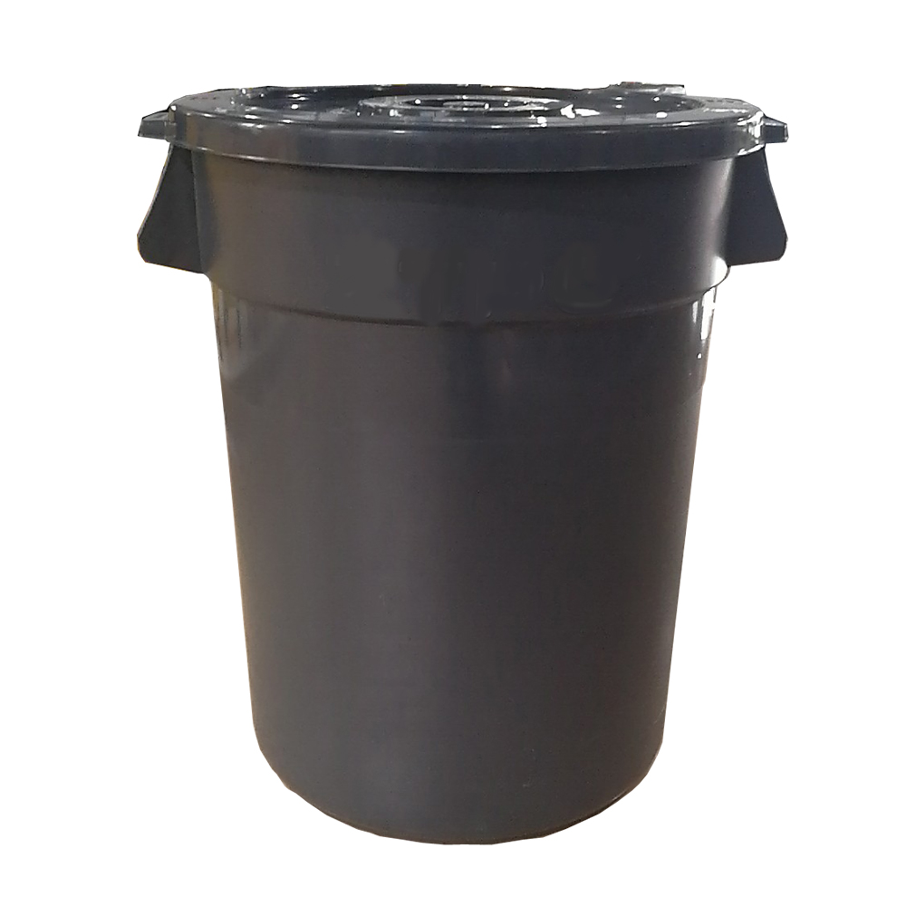 plastic dustbin for kitchen closed 40L Plastic Round Waste bin