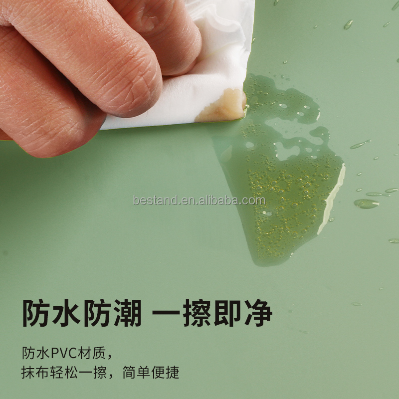 Green Self Adhesive Matt Foil Film Kitchen Cabinet Wallpaper Sticker Peel Off