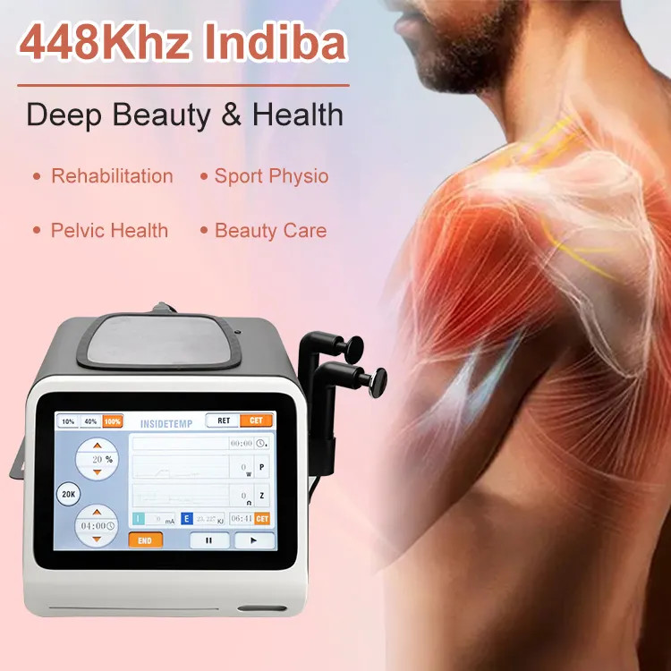 448khz Indiba Radiofrequency Tecar Therapy Skin Tightening Machine Rf Fat Loss Machine