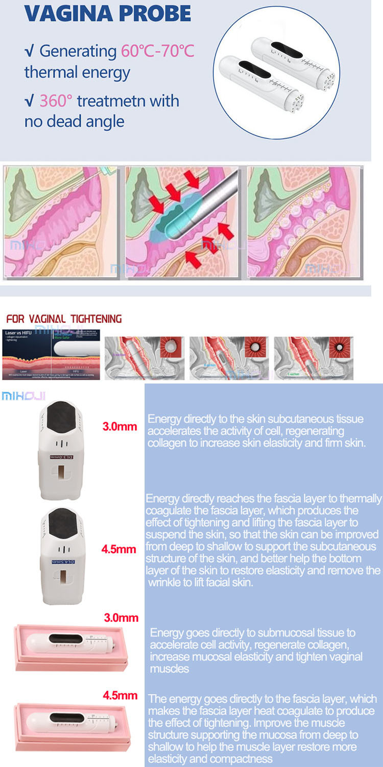 Face Lift Anti Aging 5D HIFU Beauty Machine 2 In 1 High Intensity Focused Ultrasound