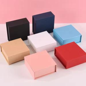 China Customized Jewelry Paper Box Book Shape Magnetic Closure Jewelry Box wholesale