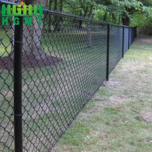 China Outdoor 8 Feet Tall Diamond Chain Link Fence With Privacy Slats wholesale