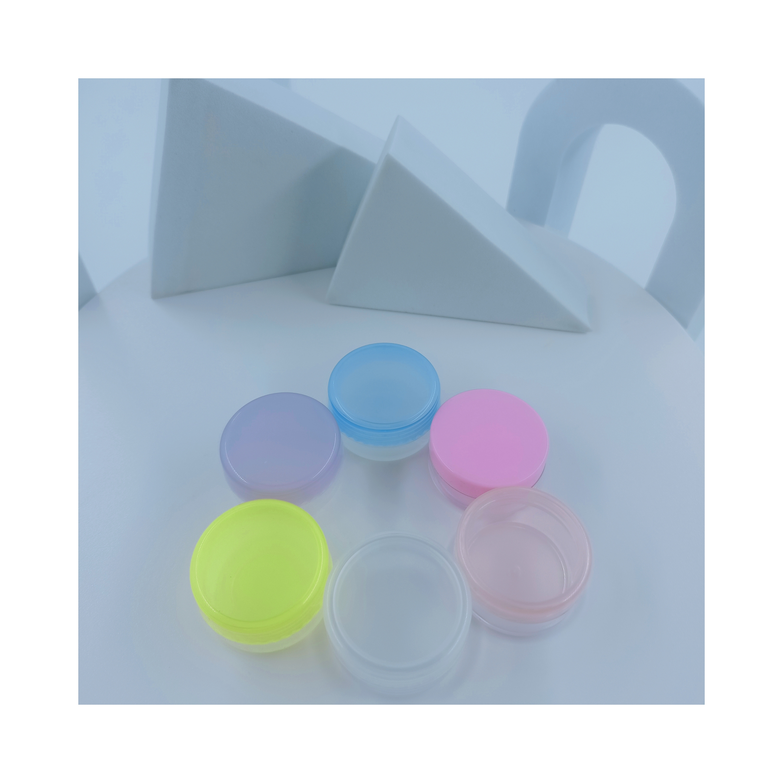 Industrial Cosmetic Portable Clear Plastic Box Customized Color Cream Jar 5ml 10ml