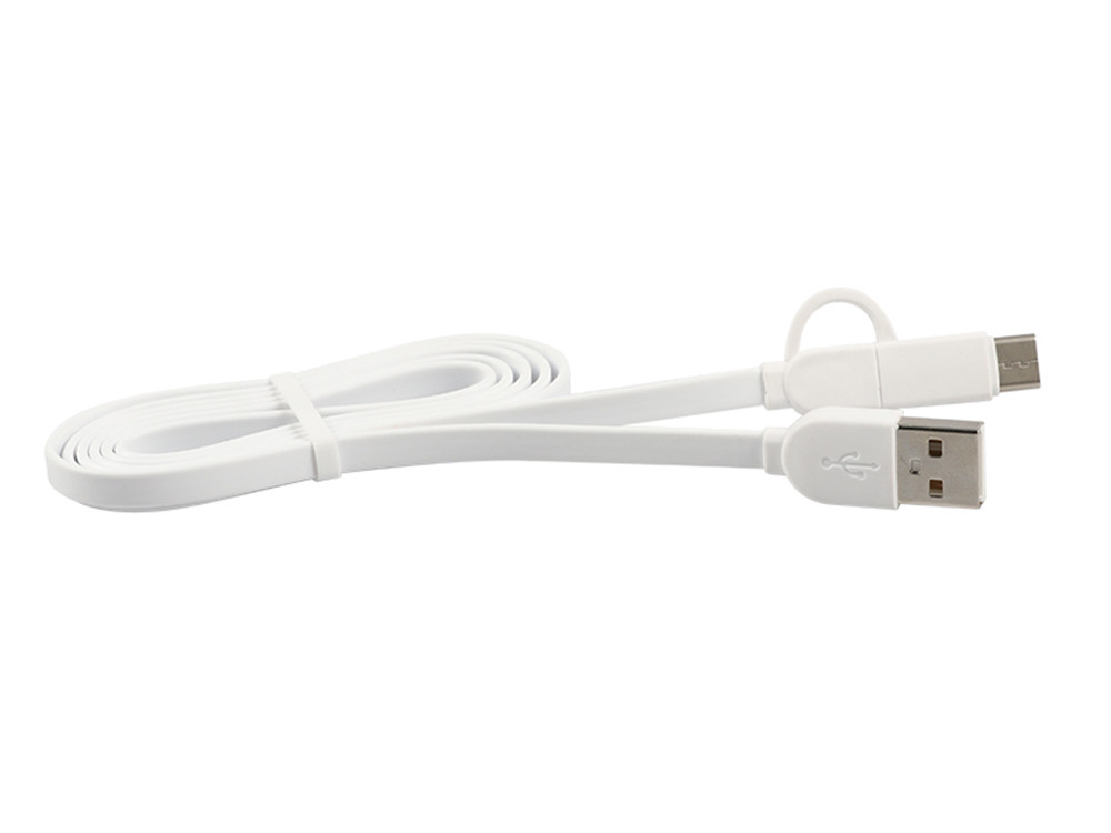 TPE Material USB Extension Cable Portable 2 In 1 Customize Color 100cm Length 2A