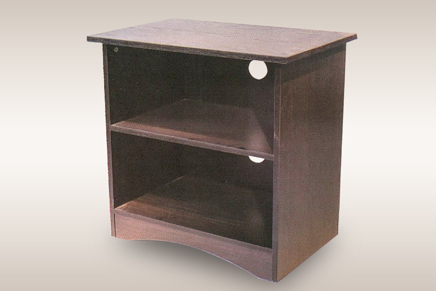 Antique Oak Timber Bedside Table Nightstand With 4 Drawers