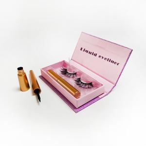 China Light Eyeliner Magnetic Eyelashes Customized Package Realistic Looking wholesale