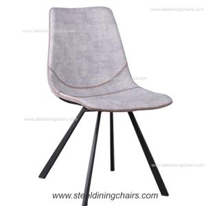 China BIFMA 82CM Side Backrest Stainless Steel Dining Chairs wholesale