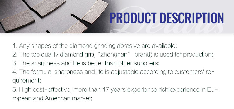 Diamond Grinding Tools Abrasive Segmented Grinding Block For Concrete Floor Grinding
