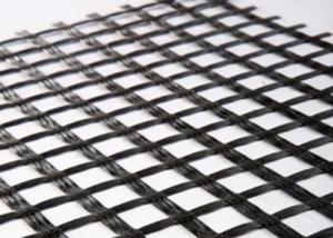China 80KNM Black Fiberglass Geogrid wholesale