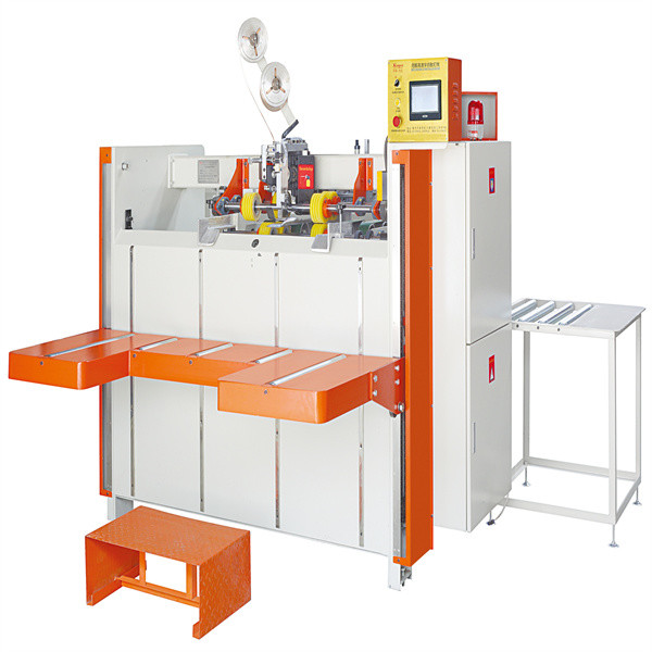 Dual Servo Motor Control Nail Box Machine Automatic For 10mm Cardboard