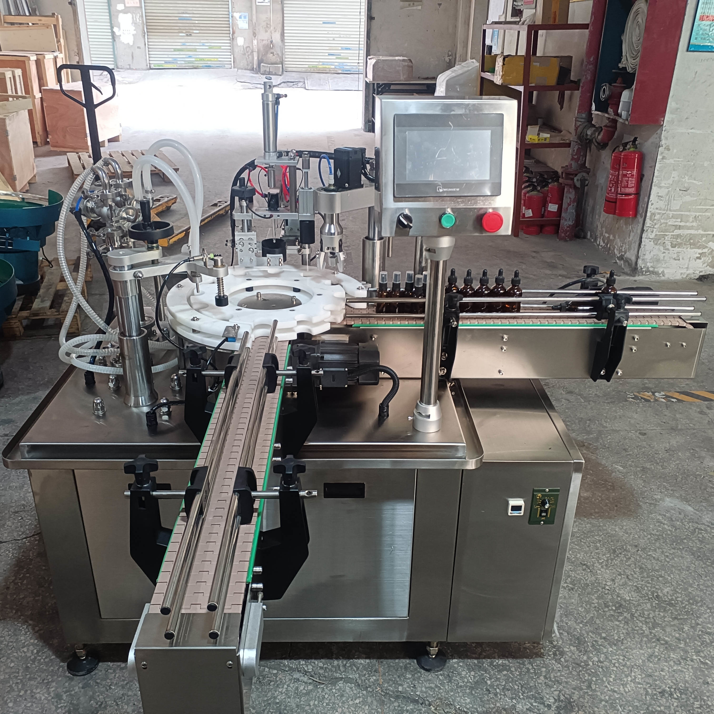 Automatic Feeding Precision Filling Intelligent Capping In One Of The Automated Filling And Rotating Packaging Equipment