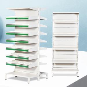 China Double Sided Pharmacy Medicine Display Cabinet Clinic Multi Layer wholesale