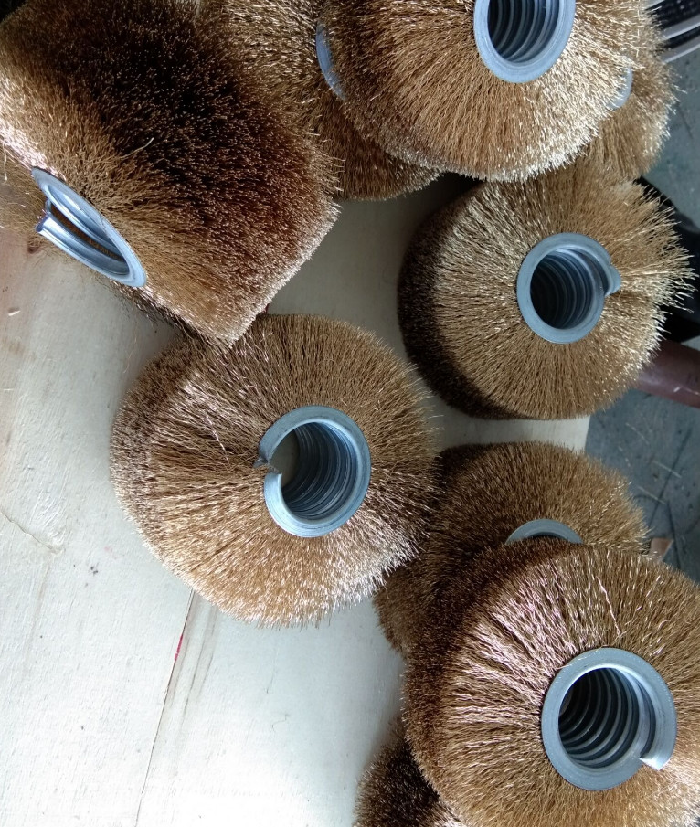 Steel Plate Rust Removing Steel Wire Rolling Brush Steel Strip Winding Carbonized Wood Board Grinding
