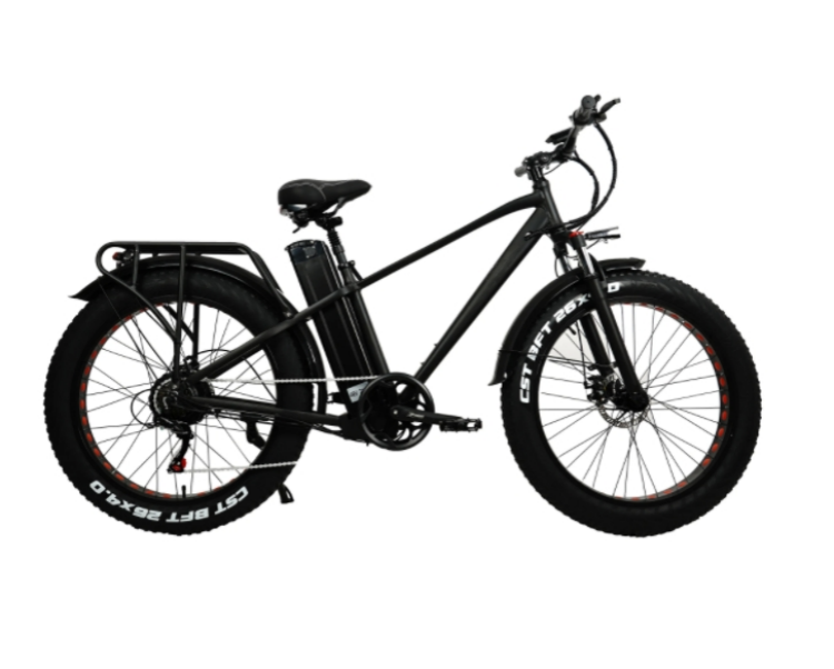 48V 17Ah 7 Speed Electric Fat Tire Bike 750W 26 Inch Electric Mountain Bike For Adults