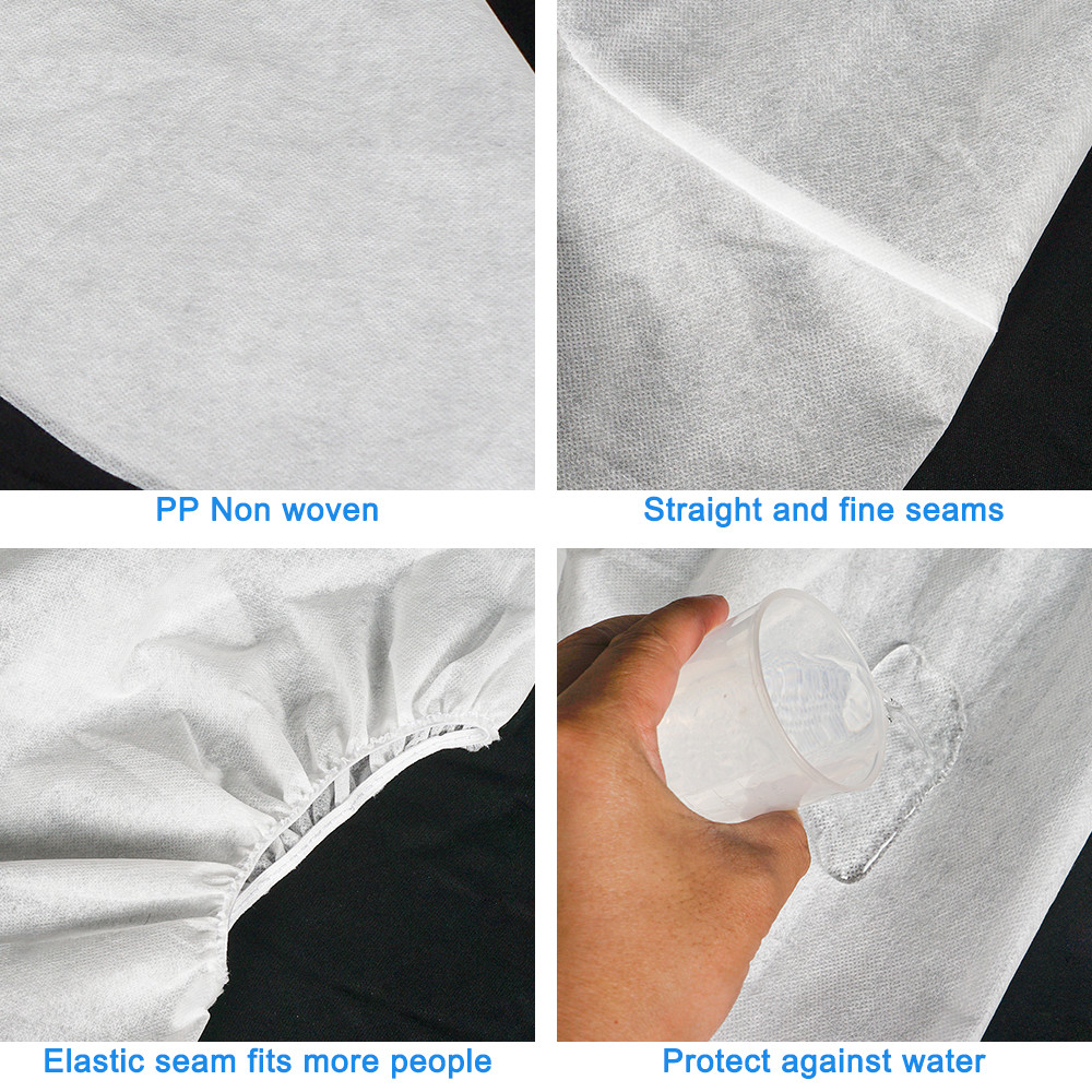 Disposable PP Non Woven Surgical Hood White Disposable Nonwoven Medical Cap Head Cover
