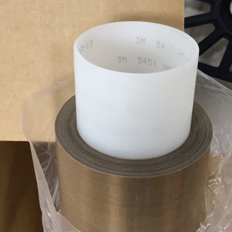 3M™ PTFE 5451 Brown Glass Cloth Tape 1 Inch × 36 Yards 5.3 Mil