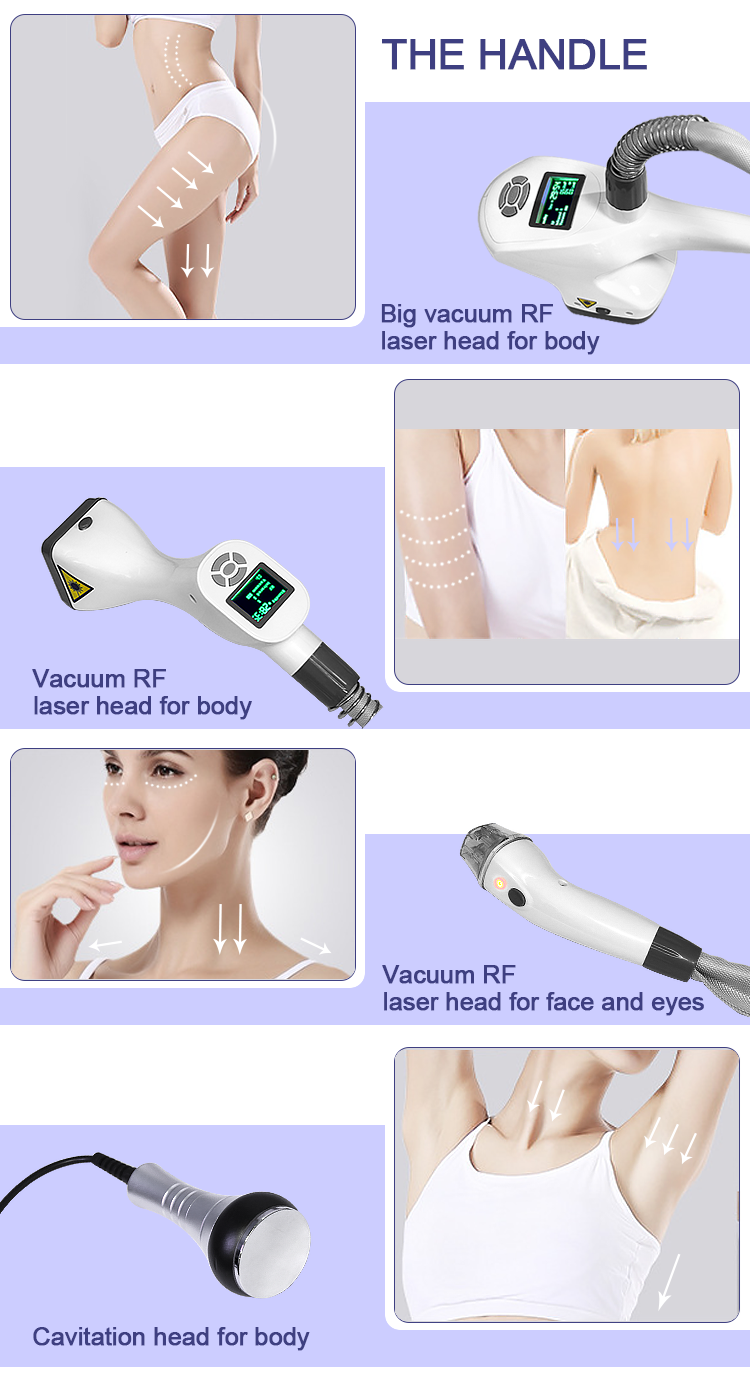 80K Non Invasive Body Contouring Machine RF Vacuum Roller Cellulite Removal Device