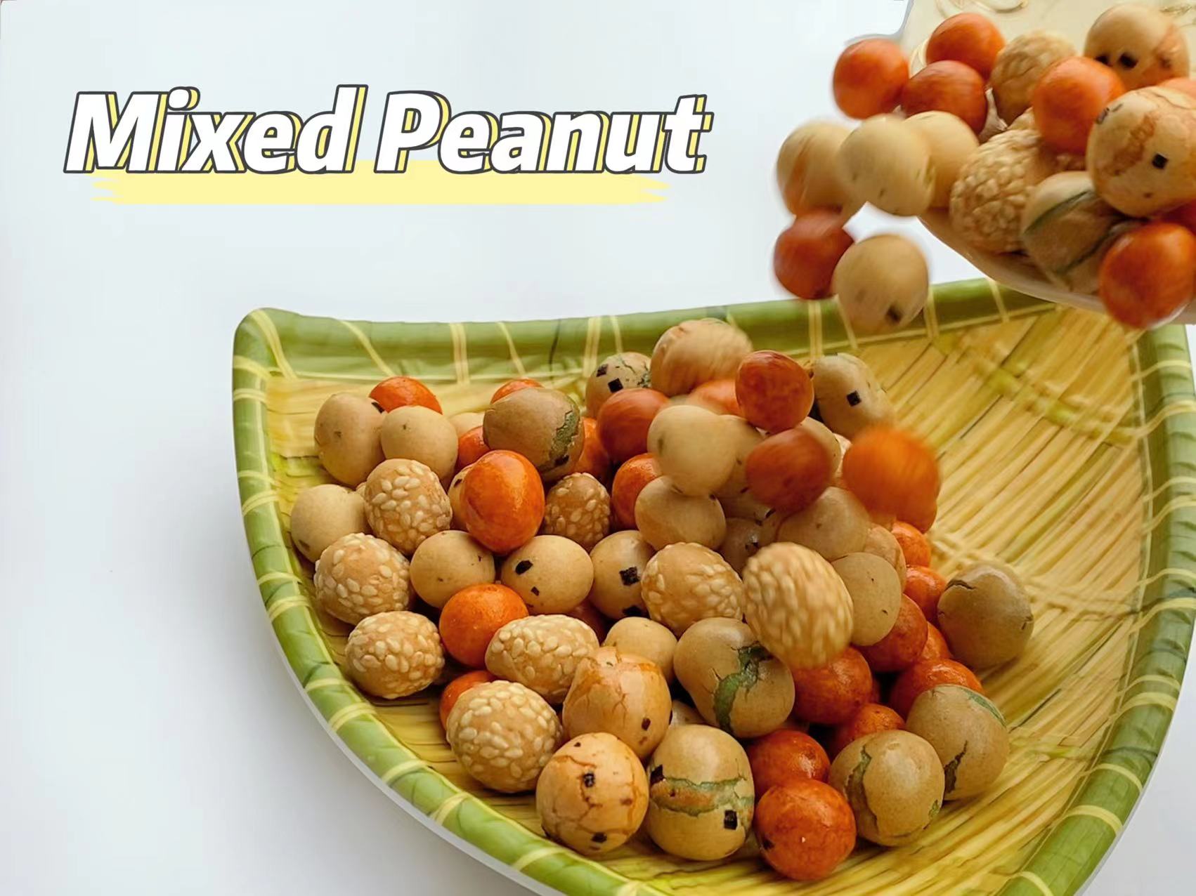 Crispy Roasted Sesame peanut ball snack Mixed Peanuts Crackers