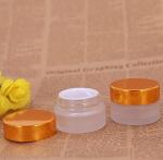 30ml Lotion Frosted Glass Jar With Aluminum Lid No Leakage