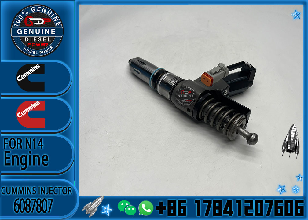 Construction Machinery Parts Fuel Injector For N14 Diesel 3409975 4307795 3411760 6087807 For CUMMINS Diesel Engine