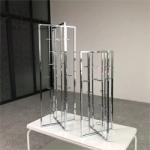 Hot Sale Metal Candlestick Holder Stand Silver Flower Stand Wedding Decoration
