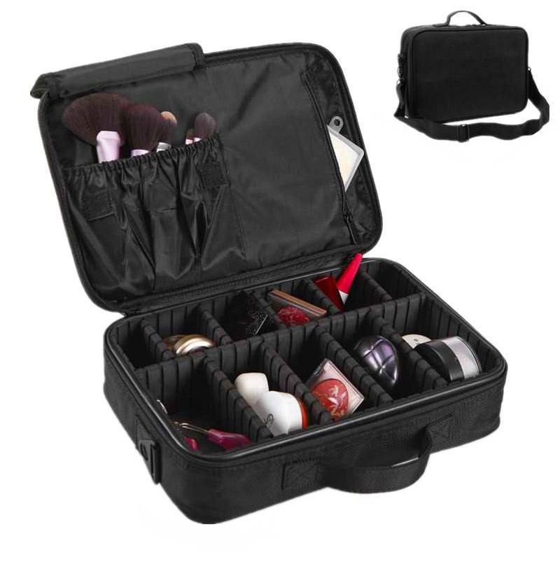 Women Portable Travel Oxford L34*D8cm Makeup Bag Case