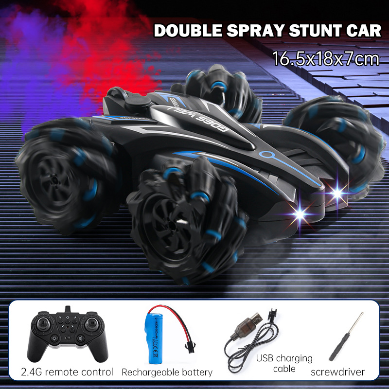 Ready-to-Go 4WD SUV Double Sided Stunt Drift Remote Control Car with Turn Left Function