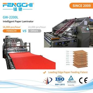 China Anticorrosive Double Bearing Intelligent Digital Flute Laminating Machine 380VAC/4P wholesale