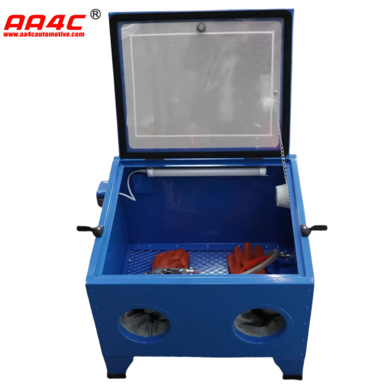 AA4C Car Workshop Equipments 90L Bench Sandblast Cabinet rust removal machine garage equipments