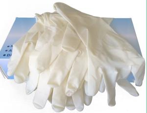 China Disposable Non Sterile Latex Examination Gloves Natural White CE/ISO13485 wholesale