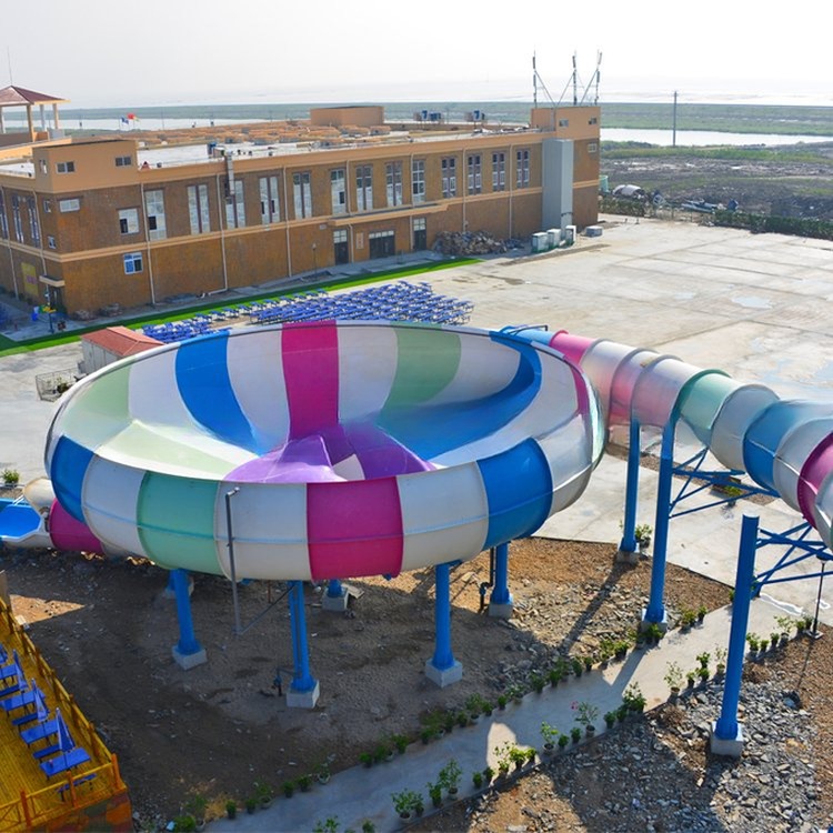 4-Person Big Water Park Slide Equipment for Adults
