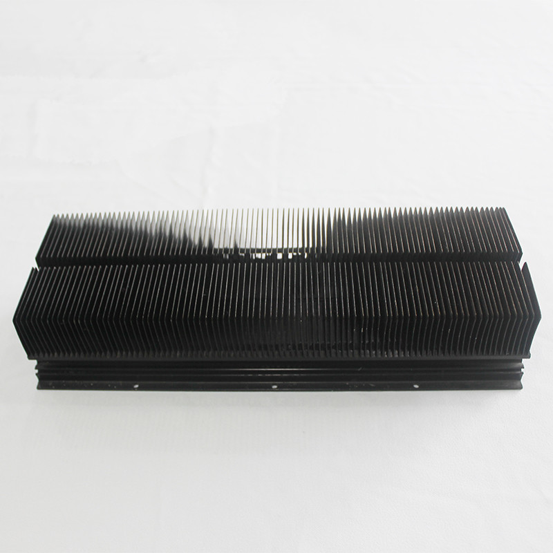 Black Anodized Al6063 Skived Fin Heat Sink For CNC Machine Anti Corrosion