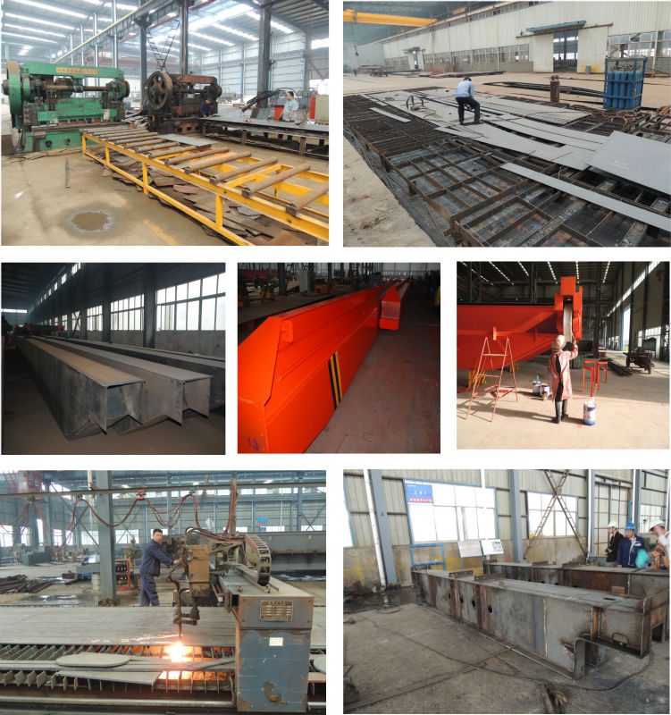 LDA type 5 ton single girder traveling overhead crane prices