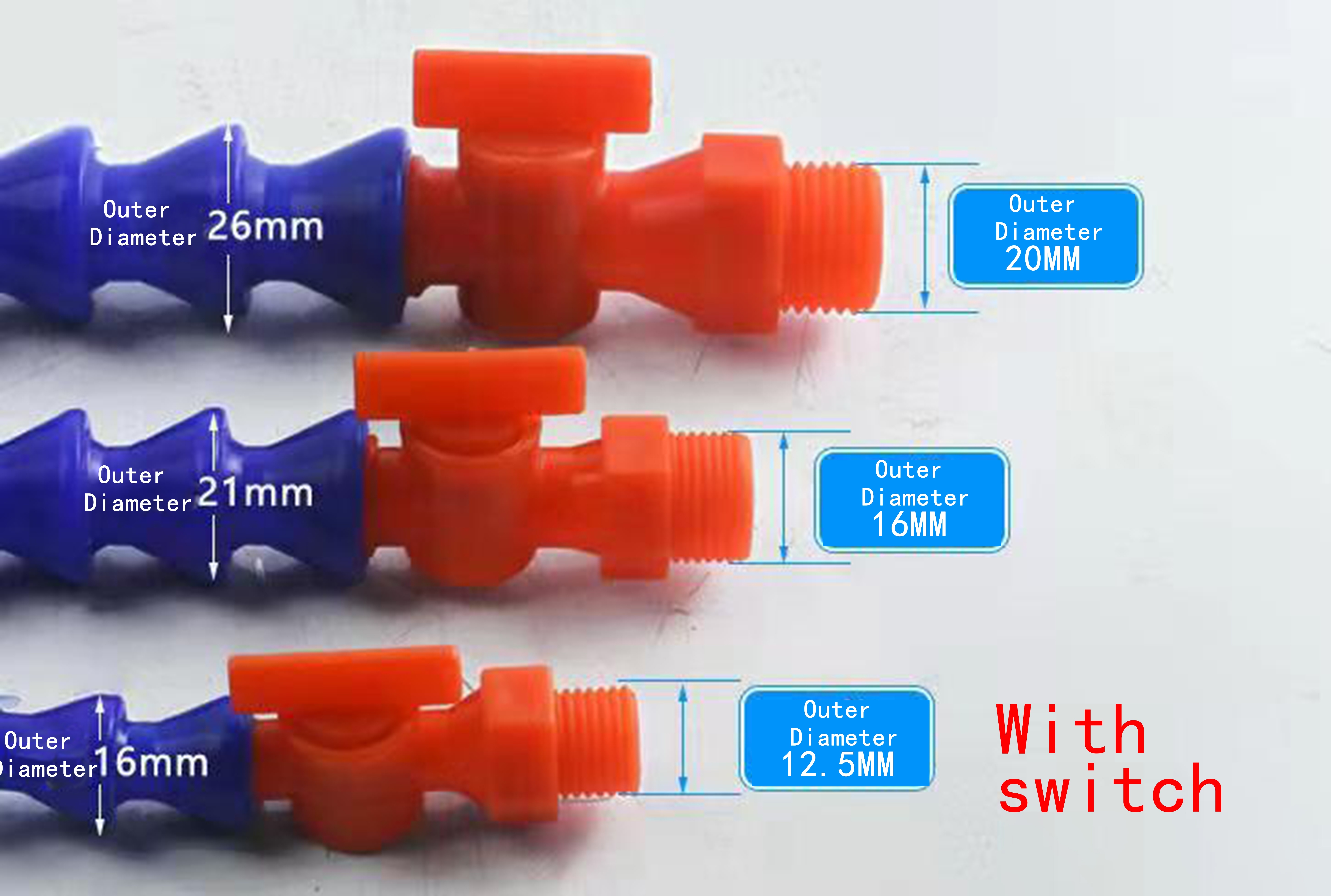 Flexible Collapsible Machinery Accessories Plastic Cooling Pipe