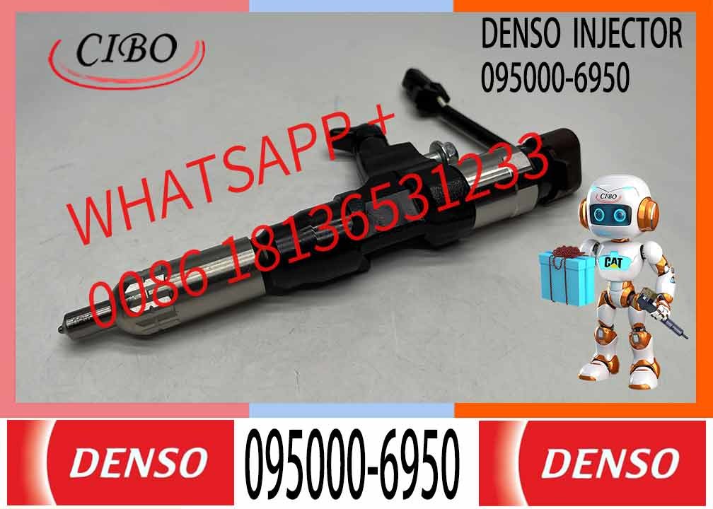 DENSO Common Rail Injector 095000-6950 095000-6951 095000-6952 23670-E0330 For HINO 500 Series J05 5.2D Diesel ENGINE