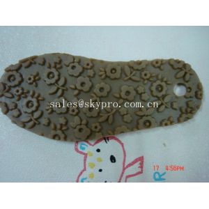 China Professional TPR rubber outsole Shoe Sole Rubber Sheet , flower pattern wholesale
