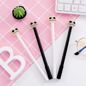 China Halloween Gift creative gel ink pen 0.5mm Creative Scary Skeleton Head Model Gel Pen wholesale