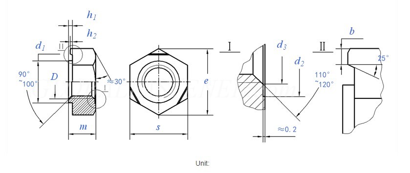 Flange Nut Hexagon Brass M7 Serrated Steel M8 M10 M12 DIN6923
