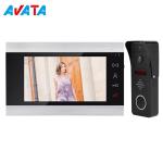 HD 4 wire villa video door phone 7 inch videodomofony support door lock