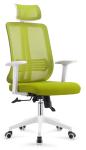Adjustable Back Fabric Executive Office Chairs , Green Ergonomic Task Chair