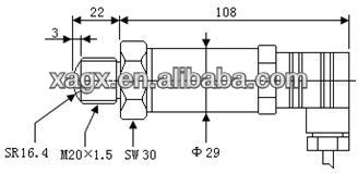 GXPS Water jet machine pressure transducer