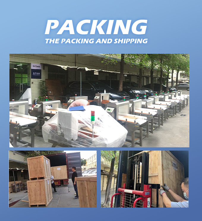 High Sensitivity Food Industry Conveyor Belt Food Grade Metal Detector