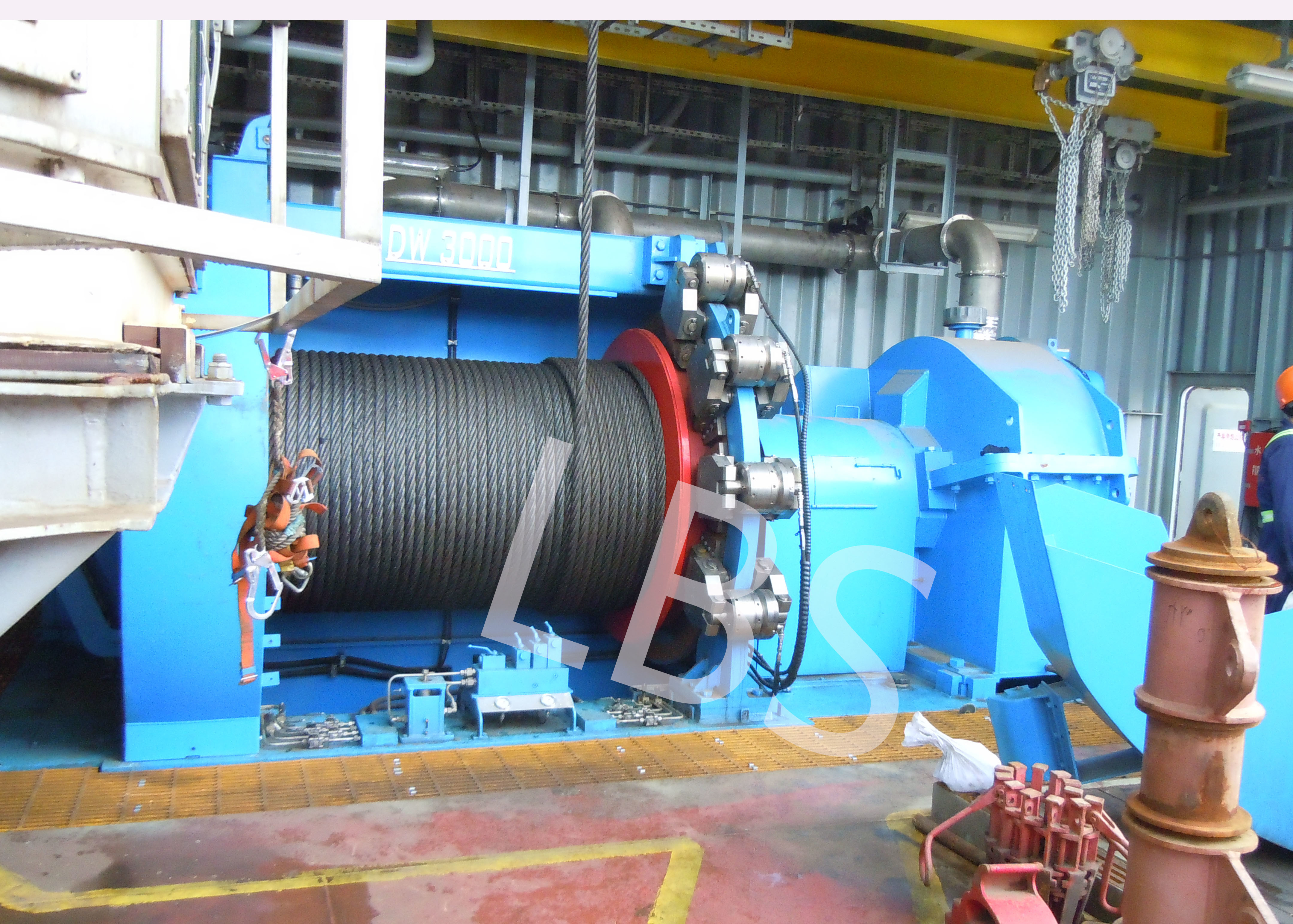 Wire Rope Winch Drum LBS Grooved Drum Hydraulic Drive