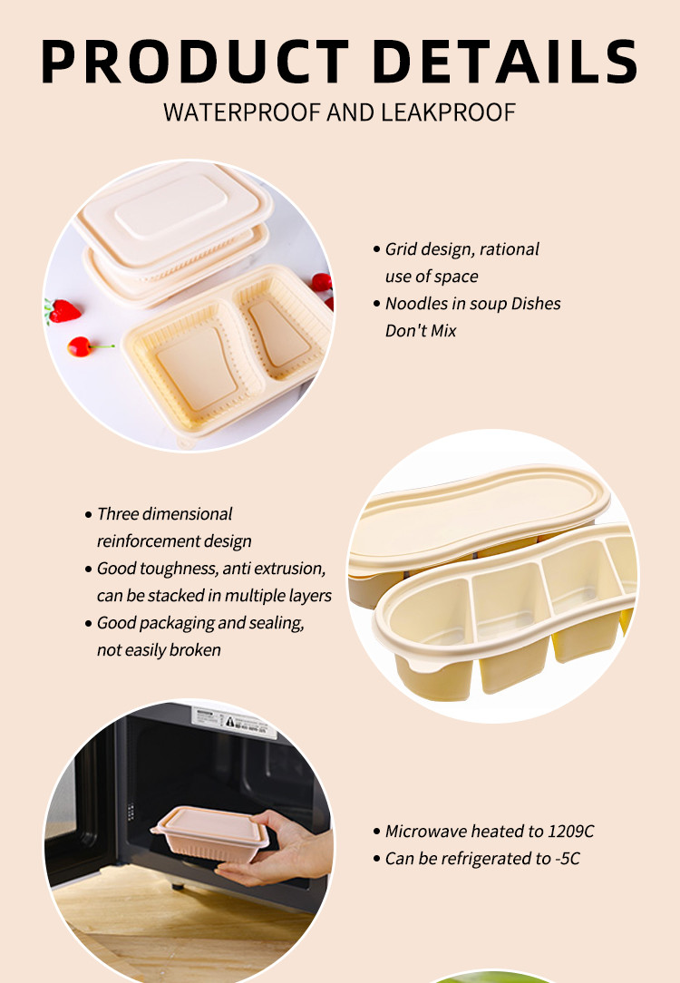 Customized Logo Printed Cornstarch Tableware Including Plates Bowls Tray