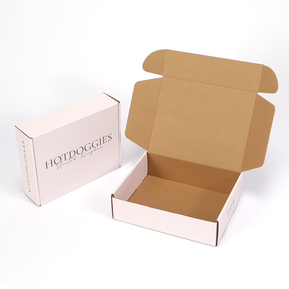 CMYK Printing Eco Friendly Brown Kraft Box Packaging for E Flute Corrugated Cardboard
