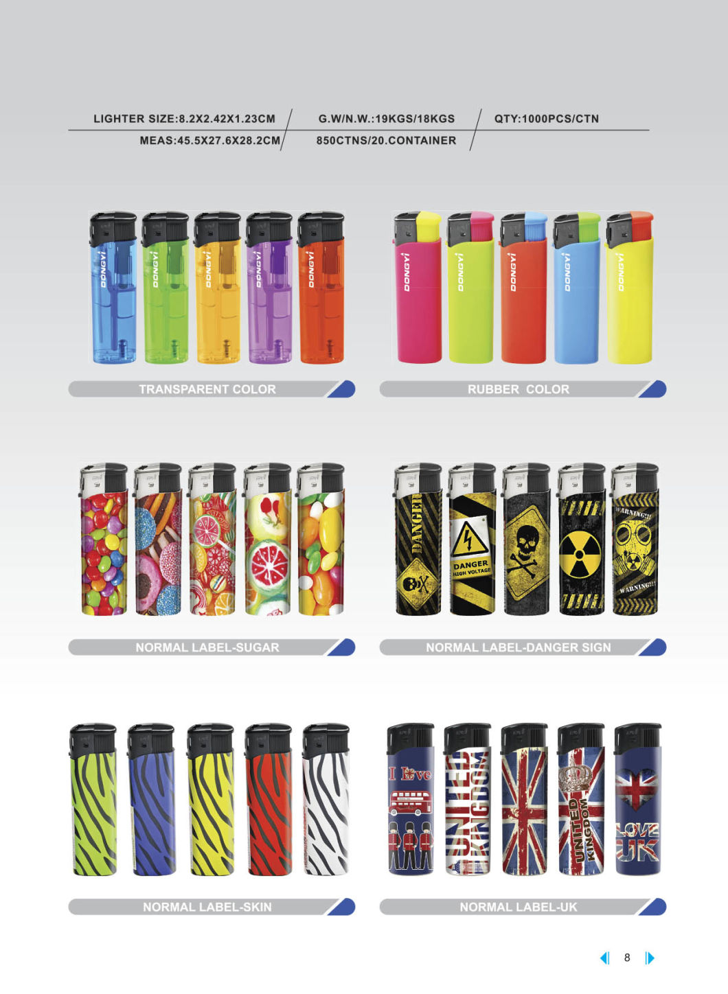 Hunan Dongyi High Quality EUR Standard Plastic Electric Cigarette Electric Lighter Children Resistance